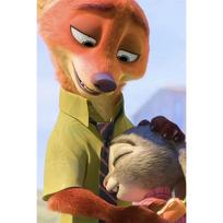 Disney Zootopia Judy Nick 5D deimantinė tapyba, pilna deimantų, pasidaryk pats, rankų darbo deimantinė tapyba, animacinių filmų dekoratyvinės tapybos rinkinys Round 40x50cm