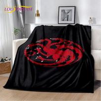 House of The Dragon TV filmo minkštas pliušinis pledas, flanelinis pledas mesti ant sofos, lovos, miegamojo, svetainės, pikniko uždangalas, vaikams 75x90cm