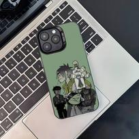 G-Gorillaz Roko Grupės Animacinis Telefono dėklas Skirtas iPhone 17,16,15,14,13,12,11,Pro,XS,Max,Plus,Mini,SE4,E Juodas Matinis Smūgiams Atsparus Dangtelis iPhoneXSMAX
