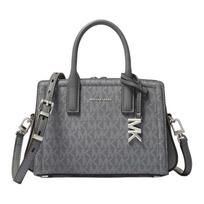 MICHAEL KORS Laila Laila Silver Metal Hardware Faux Leather Handbag Mini Women Gray gray