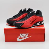 HQ1988-600 Nike Shox R4 University Red Black Metallic Silver (Men's) 9 black