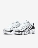 AV3595-102 Nike Shox TL White Metallic Platinum Black (Men's) 5 white
