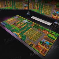 Didelis PC žaidimų pelės kilimėlis S-stardew Valley Minkšti pelės kilimėliai Klaviatūros kilimėlis XXL Stalo kilimas Kompiuterių priedai Stalo kilimėliai dovanoms 30x60cm brown