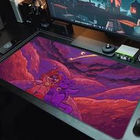 poppy playtime Mouse Pad Large Gaming Table Cushion Non-slip Laptop Tablet Big Mousepad XXL Mat Mini PC Playmat With Lock edge_xia 30cmx60cm(11.8x23.6inch) black