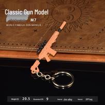 PUBG Keychain M7 Assault Rifle Miniature Alloy Pendant black