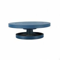 Keramikos suktukas Ketaus Molio Koncentrinis Apvalus Griovelis Viršus Blue 10CM gray