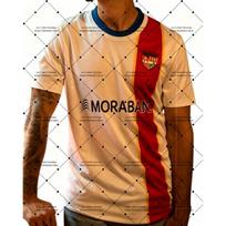 26-27 FC Andorra Home and Away T-Shirt with 3D Digital Print, Comfortable and Breathable Sports Casual Top 6XL beige