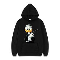 Disney Antukas Animacinis Anime Moteriški Megztiniai Viršutiniai Drabužiai Pavasaris Ruduo Gobtuvėlis Mada Sportinis Poros Dydžio Per didelis Džemperis Drabužiai XL black