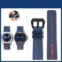 22/24/26mm Panerai Luminor Submersible Due Luna Rossa PAM01314/1565/1404/441 laikrodžio dirželis nailoninis guminis dirželis silikoninė apyrankė 24mm gray