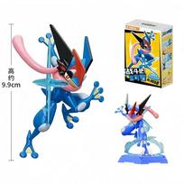 Originalūs Pokemonų konstravimo kaladėlių žaislai Pikachu Greninja Cinderace Blastoise Charizard Mewtwo Veiksmo figūrėlė Animacinis modelis Vaikų dovana With Box blue