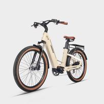 MIHOGO AIR 26 colių anglies pluošto elektrinis dviratis, dvigubos 48V 19,2Ah baterijos (9.6 + 9.6ah),750 W variklis, užtikrinantis maksimalų 190 kilometrų nuotolį. +Gift balta