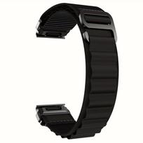 QuickFit 20/22/26mm Nylon Watch Strap for Garmin Fenix 8 7 Pro 7S 5X 5Plus Band Fenix 6XPro  Forerunner 965/955/945 Instinct 26mm black