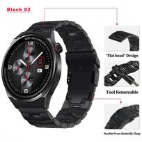 Titanium Metal Band for HUAWEI Watch GT 4 3 Pro 46mm/GT3 GT 2 46mm/GT2 Pro 22mm Wrist Strap Bracelet Watchband Quick Remove Link For GalaxyWatch 46mm black