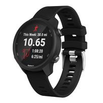 Dirželis Garmin Forerunner 245 Originalus Dirželis Universalus Silikoninis Dirželis Priedai Apyrankė Garmin Vivoactive 3 Laikrodžiui 20mm Garmin Forerunner158 juoda