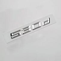 3D ABS Logotipas 530d Emblema Raidės Lipdukas Automobilio Galinės Bagažinės Ženklelis Decal BMW 5 Serijai E60 E39 F10 F11 E61 F07 G30 Automobilių Aksesuarai gray