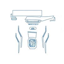 For BMW M3 G80 2026 PPF Protection Film Transparent TPU LCD GPS Navigation Gear Panel Center Console Car Interior Accessories Right-hand drive raudona