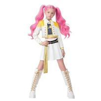 Demonų medžiotojo K-pop Cosplay apranga: Zoe Mira Rumi Dainavimo kostiumas dvimatėms merginų grupėms 100 white