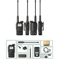 QUANSHENG UV-K5 Walkie Talkie Dual Band 5W Rechargeable Two Way Radio NOAA Emergency Weather Receiver Air Band Receive (AM/FM) EURO