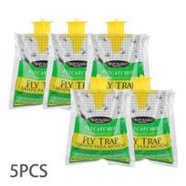 1/5 vnt. vienkartinis musių gaudyklė su jauku, musių gaudyklė Lauke pakabinama musių žudikė 5pcs yellow