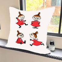 1 vnt. mielas animacinis filmas „N-MoominS“ pagalvės užvalkalas kvadratinei miegamojo sofai laisvalaikio komforto pagalvėlė automobiliui namų dekoravimui 12x12Inch white