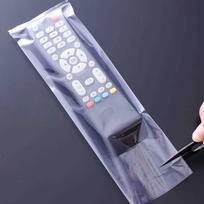 50pcs-Shrink Wrap Bags Heat Shrink Film Wrap Remote Control Protective Film Heat Shrinkable Thermoplastic Film gray