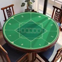 Texas Pokerio Staltiesė 80/100/120cm Pokerio Kilimėlis Žaidimų Kilimėlis Namų Žaidimų Stalo Pagalvėlė Namų Pramogos Kazino Texas Hold'em Staltiesė (as the picture,100x100cm)