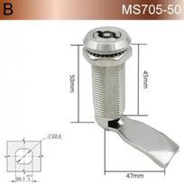 MS705 Cam Lock 304 Stainless Steel Keyless Cylindrical Lengthened 30 40 50 62mm for Distribution Box Outdoor Enclosure B MS705-50 gray