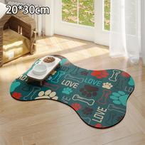 Pet Bowl Placemat With Diatomaceous Mud Absorbent And Waterproof Material For Feeding Area Non Slip Dog Cat Mat B1 beige