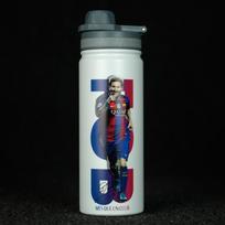530ML Futbolo Sportinis Nerūdijančio Plieno Dvigubos Sienelės Termo Izoliacijos Virdulys Vandens Puodelis gray