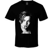 Leonardo DiCaprio Aktorius Filmai Unisex Marškinėliai M gray
