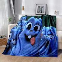 3D „Grizzy and The Lemmings“ animacinių filmų antklodė, minkšta antklodė namų miegamojo lovai sofai iškylai Kelionių biuro užtiesalas vaikams 100cm x 150cm