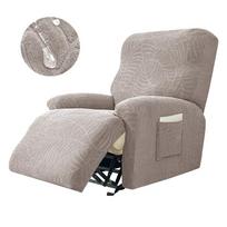 Atsilenkiamos sofos užvalkalas Tinginio kėdės vientisos spalvos pagalvės užvalkalas Sofos užvalkalas 1/2/3/4 vietos Vandeniui atsparus lapų tekstūros sofa 2 Seater