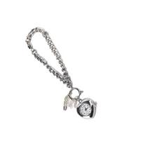 Elegant Heart Locket Bracelet With Adjustable Chain For Women Girls Romantic Gift Durable Alloy Love Themed Bracelet gray