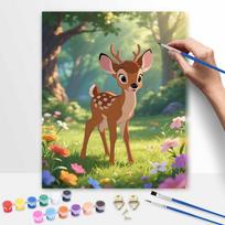 Disney Bambi Digital Oil Painting Art Kit Hand Painted Home Decor 40x50cm beige