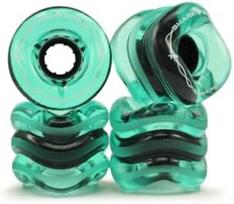 Shark Wheel 60mm 78a Poliuretano Riedlentės Ratukai | Poliruoti | California Roll | 4 vnt. pakuotė black