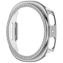 Shiny protective case for Samsung Galaxy Watch 8/9  44mm, hard PC protective frame sidabras