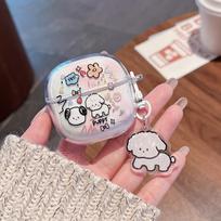 For Xiaomi Redmi Buds 8 Active Earphone Case Cartoon White Black Cat Star Redmi Buds8 Active Protective Cover with Pendant Redmi Buds 8 Active gray