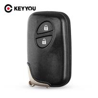 KEYYOU For Lexus CT200h 2011 2012 2013 2014 2015 2 Buttons Smart Remote Key Car Key Shell Case Fob gray