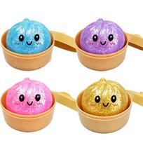 Blizgus koldūnas Squishy su dėžute Koldūnai Sensorinis garintuvas Minkštas TPR tešlos kamuoliukas Dekompresijai Fidget žaislas Streso mažinimui Dovana