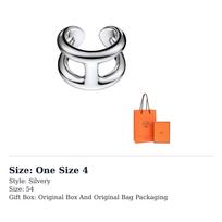 HERMES žiedas, didelis modelis Osmose H102536B One Size 4 white