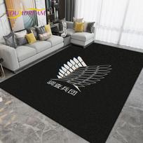 Anime animacinių filmų ataka ant titano zonos didelis kilimėlis, kilimas svetainei miegamajame, virtuvės vonios kilimėlis, neslystantis grindų kilimėlis, dovana 40x60cm