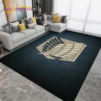 Anime animacinių filmų ataka ant titano zonos didelis kilimėlis, kilimas svetainei miegamajame, virtuvės vonios kilimėlis, neslystantis grindų kilimėlis, dovana 60x90cm