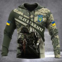 X Ukrainos vėliava nacionalinis emblemas 3D spausdinimas VHoodies džemperiai vyrams moterims su gobtuvu didelio dydžio mados vaikiškas megztinis paltas M gray