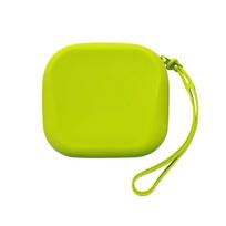 New Silicone Cosmetic Bag With Wrist Strap Dustproof Toiletry Bag Zipper Waterproof Coin Purse Outdoor raudona