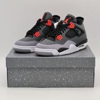 DH6927-061 Nike Air Jordan 4 Infrared 23 Black Cement Dark Grey Red (Men's) 14 black