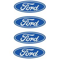 2/4 vnt. Automobilio kėbulo emblemos lipdukai Bagažinės apdailos aksesuarai Ford Mustang Fiesta Fusion Focus Ranger Edge Kuga Mondeo vožtuvas