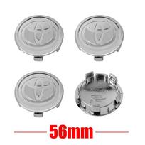 4 vnt. 56/62 mm automobilio ratlankio centrinis dangtelis, skirtas Toyota Yaris Prius Rav4 Land Cruiser Highlander TRD Corolla qaw7 C-HR Aygo, Automobilio aksesuarai