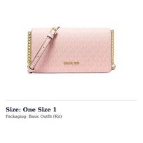 MICHAEL KORS Jet Set Artificial Leather Crossbody Bags Medium Women's Pink Blush 35F5GTVC8V-POWDER BLUSH One Size 1 beige