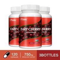 Pslalae - 750 mg Tart Cherry 10:1 Extract Dietary Supplement - Kidney and Joint Health 120*3