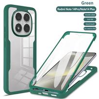 360 dvipusė pilnos apsaugos telefono dėklas Xiaomi Redmi Note 15 14 13 12 Pro 4G 5G Pro+ Plus note 12 plonas skaidrus galinis dangtelis Redmi Note 14 5G (Global)